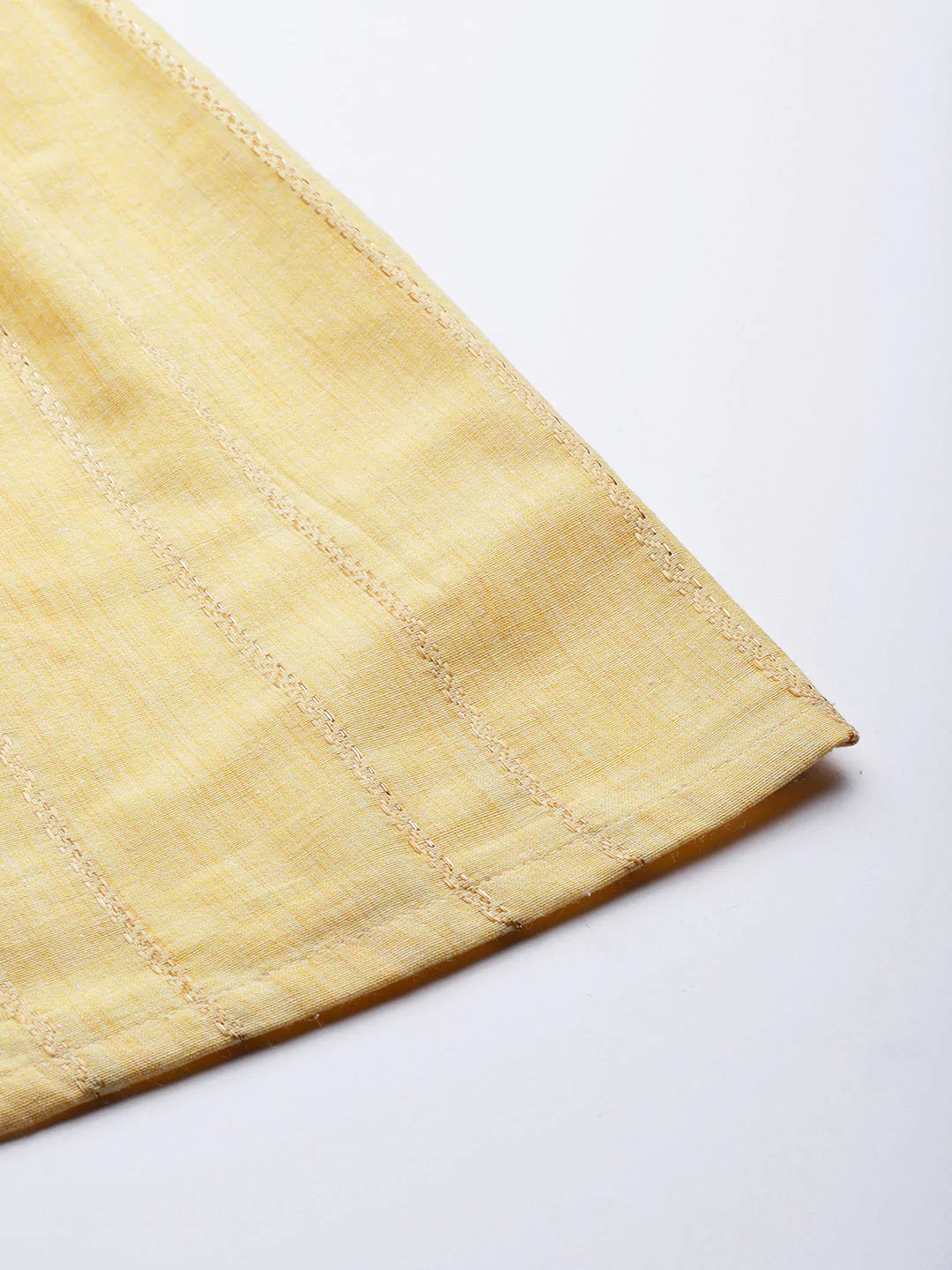 Women Yellow Woven Design Gotta Patti Kurta with Sharara & Dupatta ( JOKPS D20F 1438 Yellow )