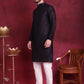 Woven Design Nehru Jacket With Kurta Pyjama Set ( JOKPWC 636B 4088 Golden )