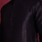 Woven Design Nehru Jacket With Kurta Pyjama Set ( JOKPWC 636B 4088 Maroon )