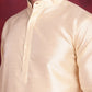 Woven Design Nehru Jacket With Kurta Pyjama Set ( JOKPWC 636G 4089 Mustard )