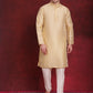 White Woven Design Nehru Jacket With Kurta Pyjama Set ( JOKPWC 636G 4091White )