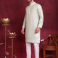 Woven Design Nehru Jacket With Kurta Pyjama Set ( JOKPWC 636P 4089 Golden )