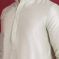 Woven Design Nehru Jacket With Kurta Pyjama Set ( JOKPWC 636P 4089 Golden )