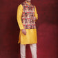 Multi Printed Nehru Jacket With Kurta Pyjama Set ( JOKPWC 636Y 4090Multi )