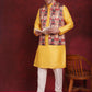 Multi Printed Nehru Jacket With Kurta Pyjama Set ( JOKPWC 636Y 4090Multi )