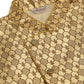 Men's Solid Kurta Pyjama With Nehru Jacket ( JOKPWC DG-D 4048Golden )