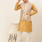 Men's Solid Kurta Pyjama With Nehru Jacket ( JOKPWC DG-D 4048Silver )