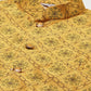 Men's Printed Nehru Jacket and Kurta Pyjama Set( JOKPWC W-D 4031Mustard )