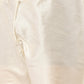 Men's Solid Kurta Pyjama With Cream Embroidered Nehru Jacket( JOKPWC G-D 4038Cream )