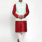 Jompers Men's Solid Dupion Kurta Pajama with Embroidered Nehru Jacket ( JOKPWC M-D 4012Light-Green )