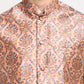 Jompers Men's Off-white Dupion Silk Kurta with Churidar & Nehru Jacket ( JOKPWC W-D 4025Peach )
