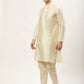 Jompers Men's Embroidered Nehru Jacket & Kurta Pyjama ( JOKPWC W-D 4029Peach )