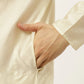 Jompers Men's Embroidered Nehru Jacket & Kurta Pyjama ( JOKPWC W-D 4029Peach )