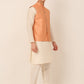 Men's Solid Kurta Pyjama With Striped Embroidered Nehru Jacket ( JOKPWC W-D 4043Peach )
