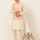 Men's Solid Kurta Pyjama With Nehru Jacket ( JOKPWC W-D 4047Pink )