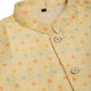 Men's Solid Kurta Pyjama With Nehru Jacket ( JOKPWC W-D 4047Yellow )