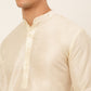 Men's Solid Kurta Pyjama With Nehru Jacket ( JOKPWC W-D 4049Brown )