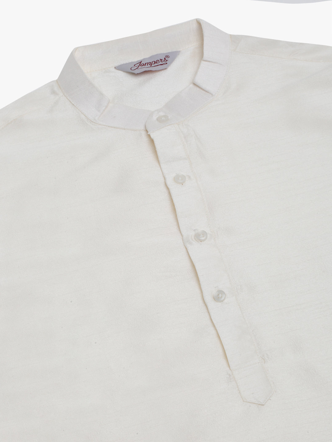 Men's Solid Kurta Pyjama With Woven Design Nehru Jacket ( JOKPWC W-D 4066Beige )