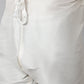 Men Off White Solid Kurta Pyjama with Navy Blue Woven Design Nehru Jacket ( JOKPWC W-D 4069Navy )