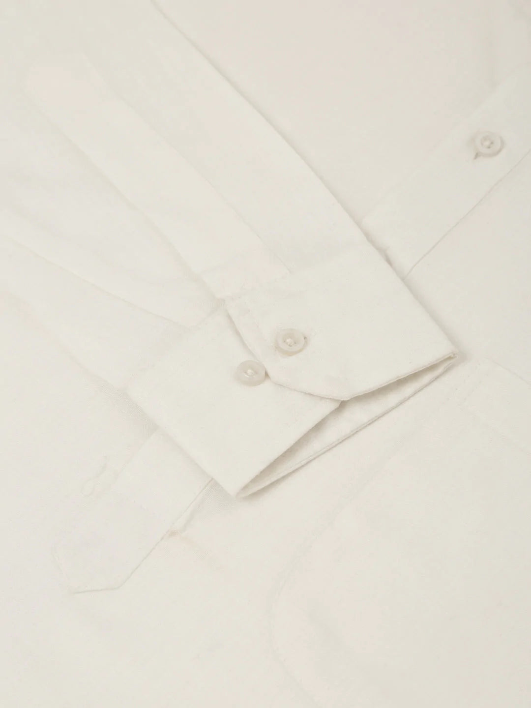 Men White Cotton Blend Kurta with Pyjamas & Green Embroidered Nehru Jacket( JOKPWC W-F 4041Green )