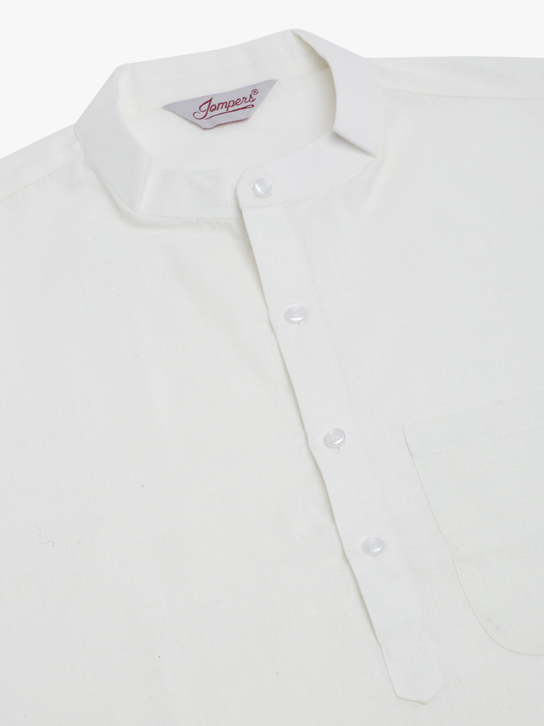 Men's Solid Kurta Pyjama With Nehru Jacket ( JOKPWC W-F 4046Beige )