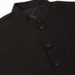 Men's Solid Kurta Pyjama With Nehru Jacket ( JOKPWC W-F 4046Black )