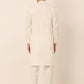 Men's Solid Kurta Pyjama With Nehru Jacket ( JOKPWC W-F 4046Charcoal )
