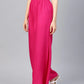 Jompers Women Pink Solid Straight Palazzos ( JOPL 2121 Pink)