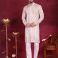 Men's Bandhani Printed Kurta with Pyjama ( JOKP 5016 Cream )