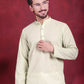 Chikankari Embroidered Kurta with Pyjama ( JOKP 5017 Pista )