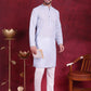 Chikankari Embroidered Kurta with Pyjama ( JOKP 5017 Sky )