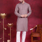 Sequins Chikankari Kurta with Pyjama ( JOKP 5018 Grey )