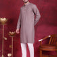 Sequins Chikankari Kurta with Pyjama ( JOKP 5018 Grey )