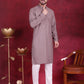 Sequins Chikankari Kurta with Pyjama ( JOKP 5018 Grey )