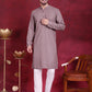 Sequins Chikankari Kurta with Pyjama ( JOKP 5018 Grey )