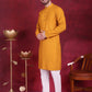 Sequins Chikankari Kurta with Pyjama ( JOKP 5018 Mustard )