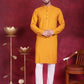 Sequins Chikankari Kurta with Pyjama ( JOKP 5018 Mustard )