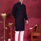 Sequins Chikankari Kurta with Pyjama ( JOKP 5018 Navy )