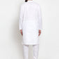 Jompers Men's Solid Cotton Kurtas
