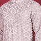 Men's Chikankari Embroidered Kurta Pyjama Set ( JOKP 5020 Grey )