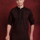 Men's Sequins Embroidered Kurta Pyjama Set ( JOKP B-P 5030Maroon )