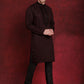Men's Sequins Embroidered Kurta Pyjama Set ( JOKP B-P 5030Maroon )