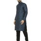 Men Green & Black Self Design Kurta with Churidar - Jompers