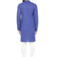 Royal Blue & White Solid Kurta with Churidar - Jompers