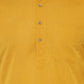 Yellow & White Solid Kurta with Churidar - Jompers