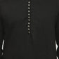 Men Black Solid Kurta with Churidar - Jompers