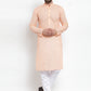 Jompers Men Orange Chikan Kurta with Churidar ( JOKP 561 Orange )