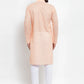 Jompers Men Orange Chikan Kurta with Churidar ( JOKP 561 Orange )