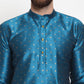 Jompers Men's Self Design Kurta with Pyjamas ( JOKP 563Sky )