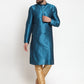 Jompers Men's Self Design Kurta with Pyjamas ( JOKP 563Sky )